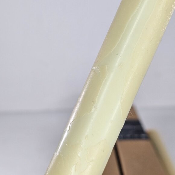 Pottery Barn Premium Flameless Taper Candles Lot Of 2 Natural 8” FLAW - Picture 6 of 13